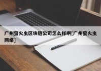 广州萤火虫区块链公司怎么样啊[广州萤火虫网络]